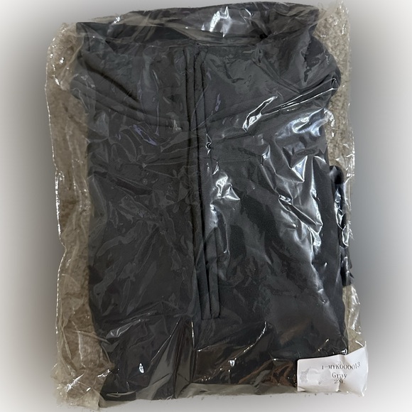 MENs MICRO FLEECE GRAY QTR HALF ZIP PULLOVER SWEATER SHIRT SWEATSHIRT 2XL SOFT - Picture 4 of 5